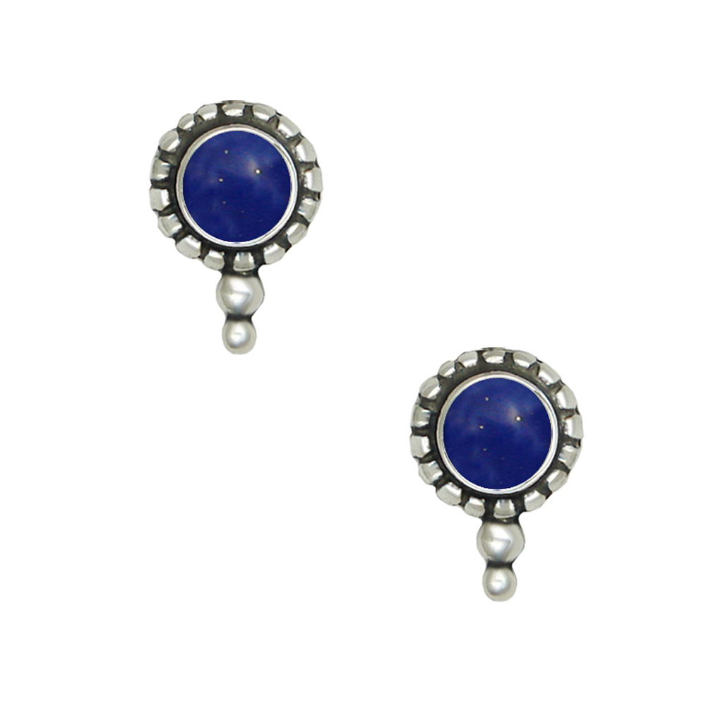 Sterling Silver Little Lapis Lazuli Post Stud Earrings